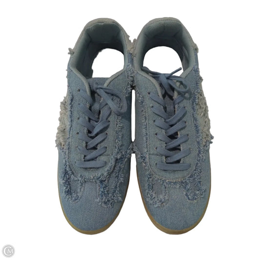 Shoes Sneakers By Zodiac In Blue Denim, Size: 9.5