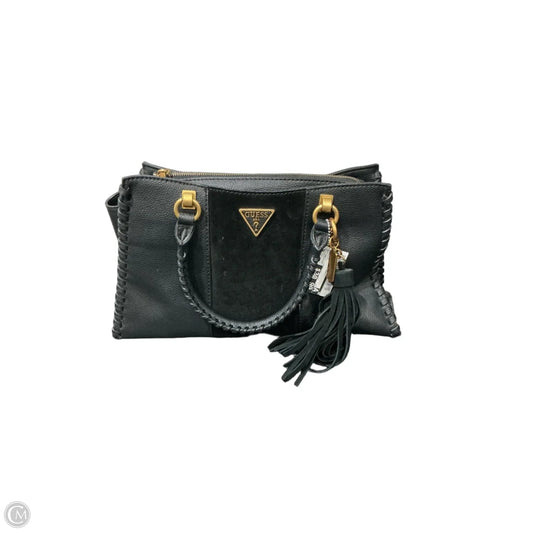 Handbag Leather By Guess, Size: Medium
