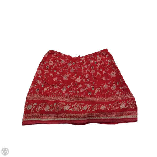 Skort By Clothes Mentor In Pink & Red, Size: 8