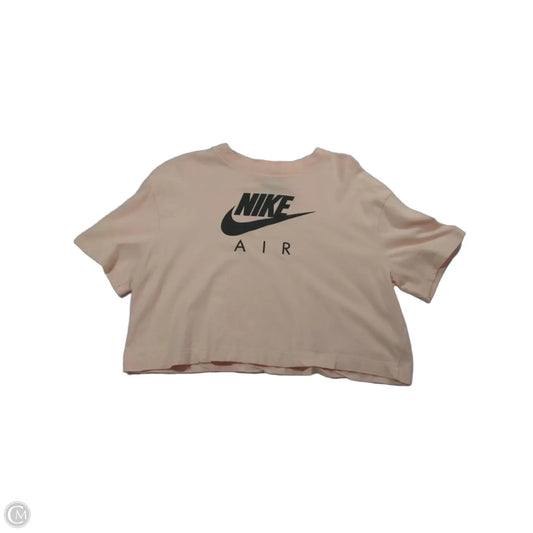 Top Short Sleeve Basic By Nike In Pink, Size: M