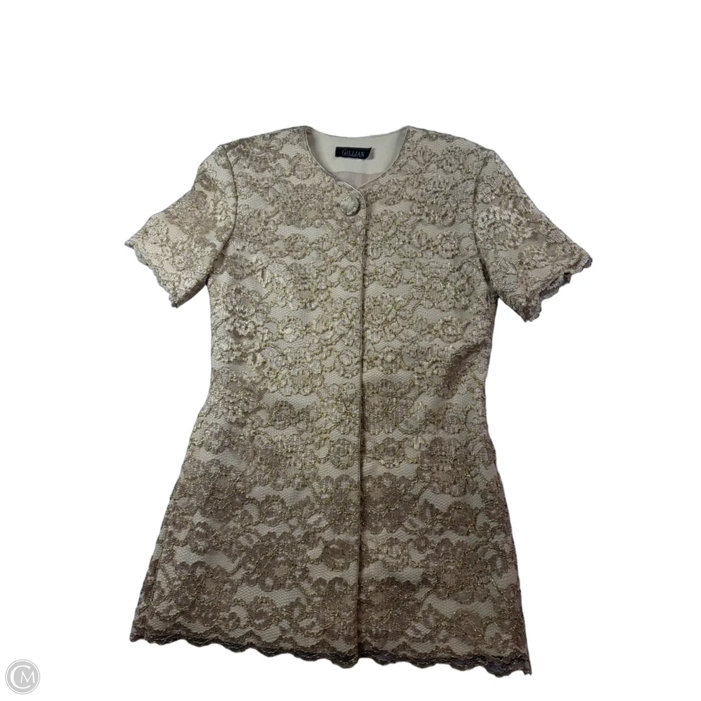 Dress Work By Clothes Mentor In Gold, Size: 4