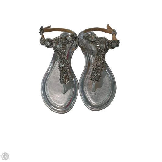 Sandals Flats By Antonio Melani In Silver, Size: 7