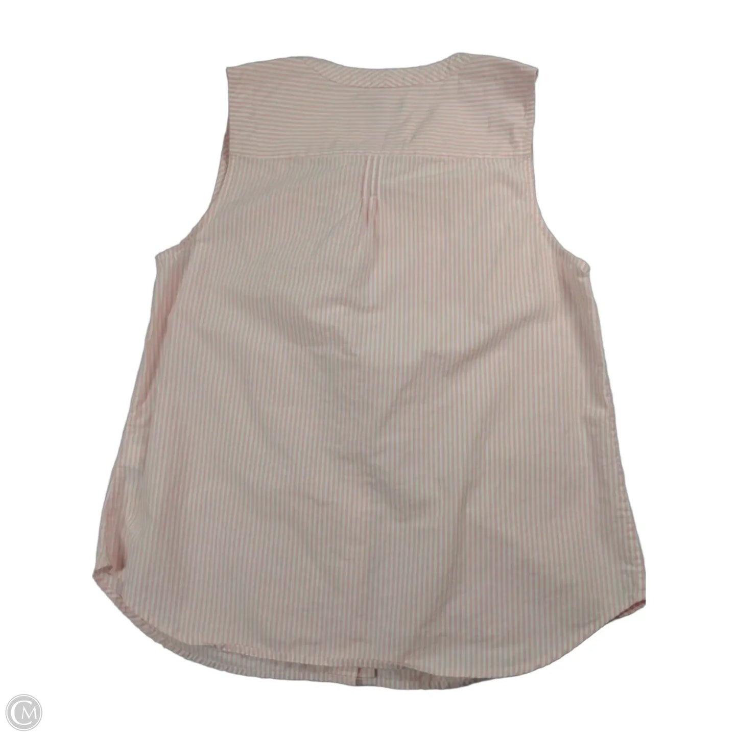 Top Sleeveless By J. Crew In Pink & White, Size: 6