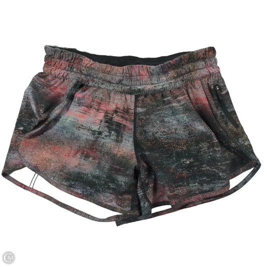 Athletic Shorts By Lululemon In Black & Pink, Size: M