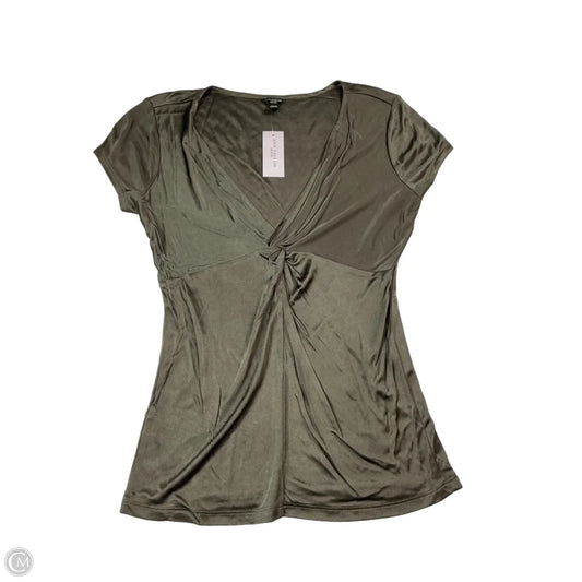 Top Short Sleeve By Ann Taylor In Grey, Size: Xsp