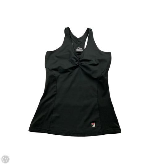 Athletic Tank Top By Fila In Black, Size: S