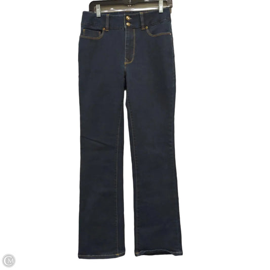 Jeans Straight By Boston Proper In Blue Denim, Size: 6