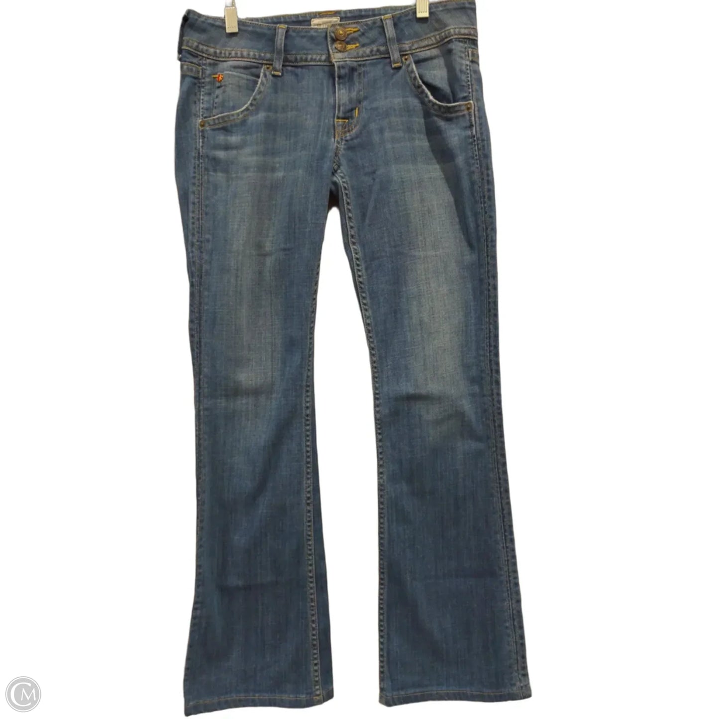 Jeans Boot Cut By Hudson In Blue Denim, Size: 28