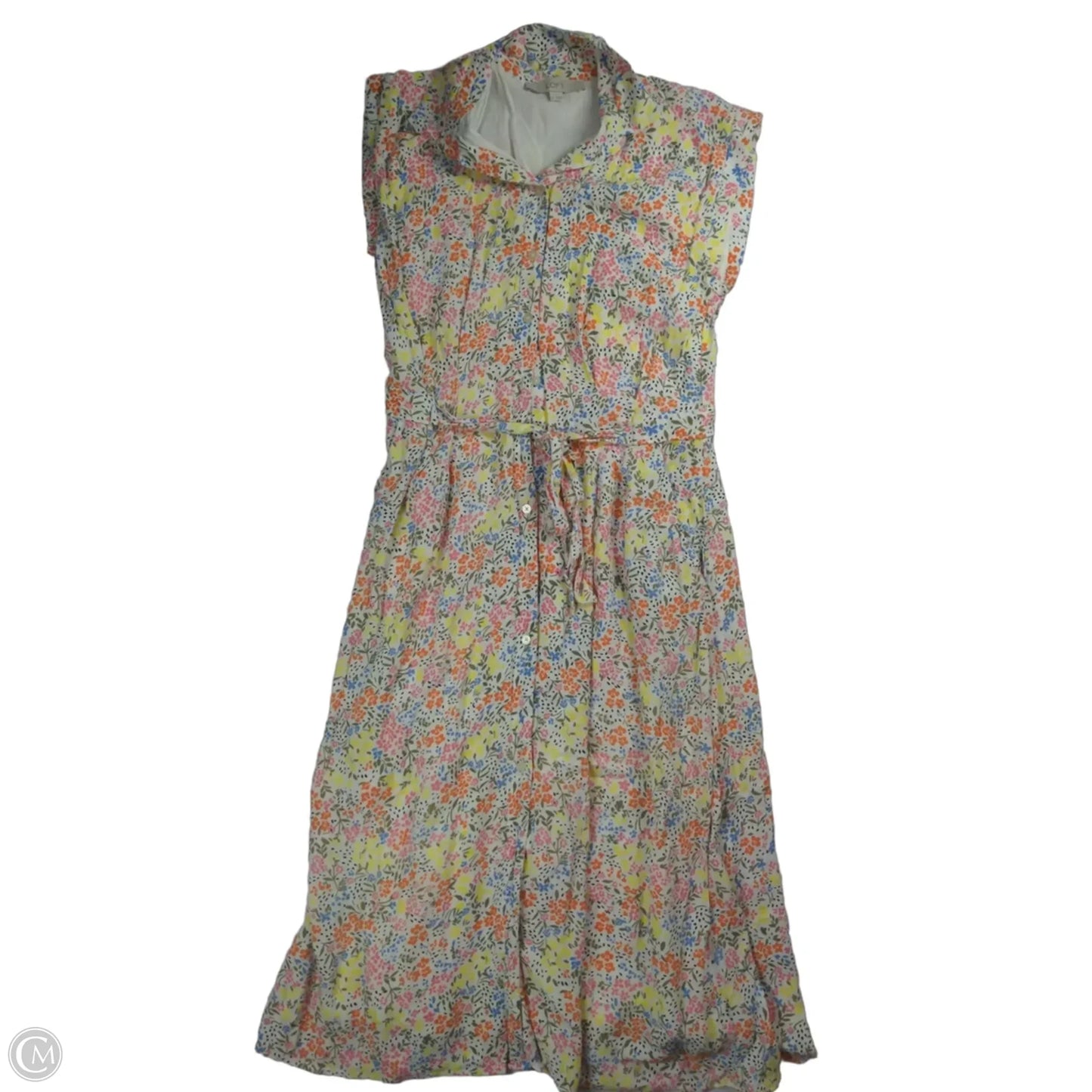 Dress Casual Maxi By Loft In Floral Print, Size: 2