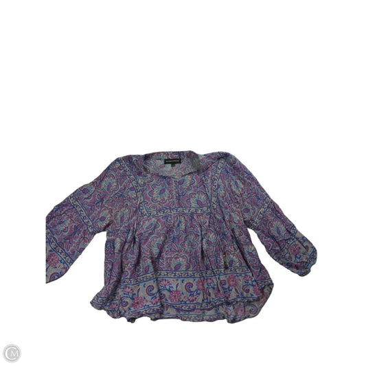 Top 3/4 Sleeve By Grand And Greene In Floral Print, Size: Xl