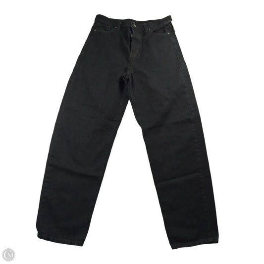Jeans Wide Leg By Banana Republic In Black Denim, Size: 12