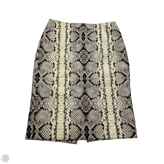 Skirt Midi By J. Crew In Snakeskin Print, Size: 2