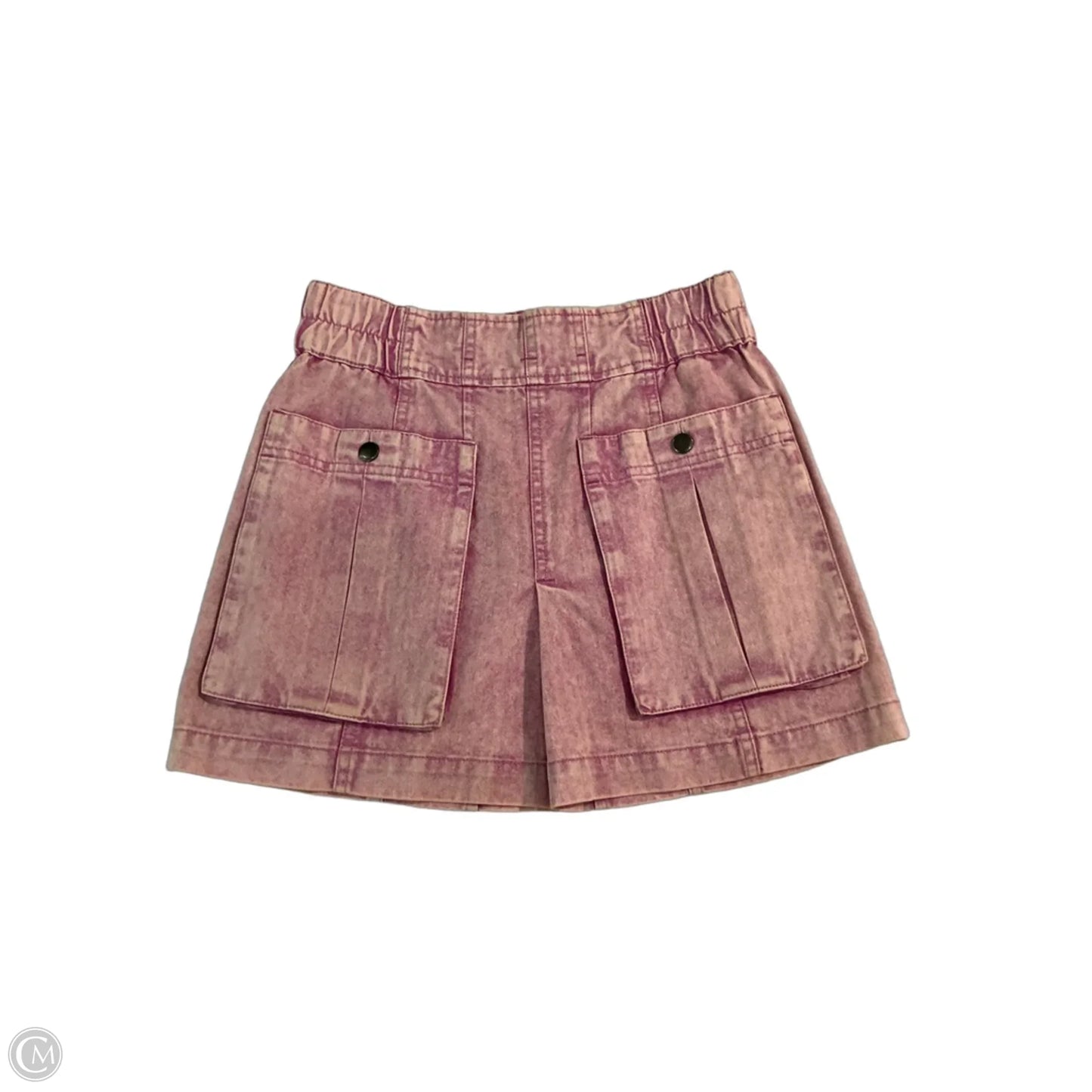 Skirt Mini & Short By Clothes Mentor In Pink Denim, Size: 0