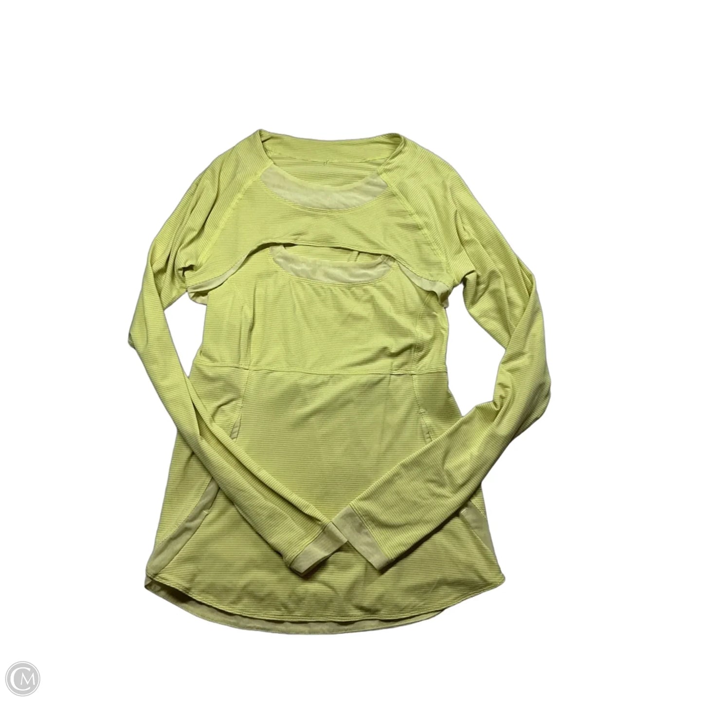 Top 2pc Long Sleeve By Lululemon In Yellow, Size: S