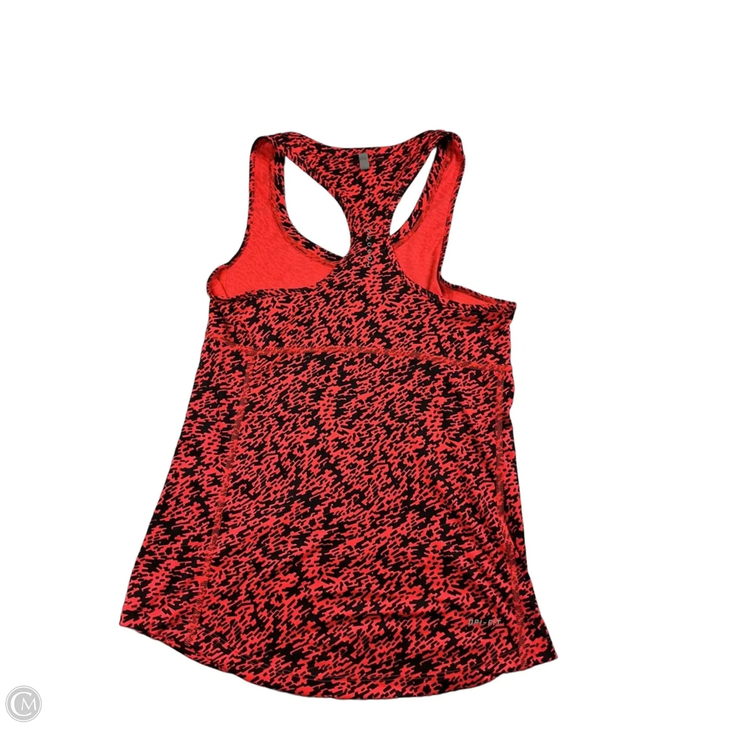 Athletic Tank Top By Nike In Black & Red, Size: Xs