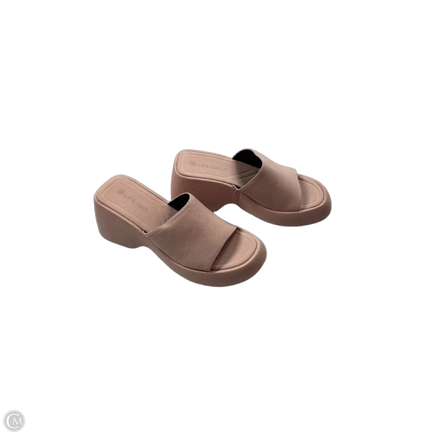 Sandals Heels Platform By Clothes Mentor In Pink, Size: 8.5