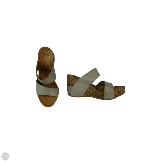 Sandals Heels Wedge By Blowfish In Grey, Size: 9