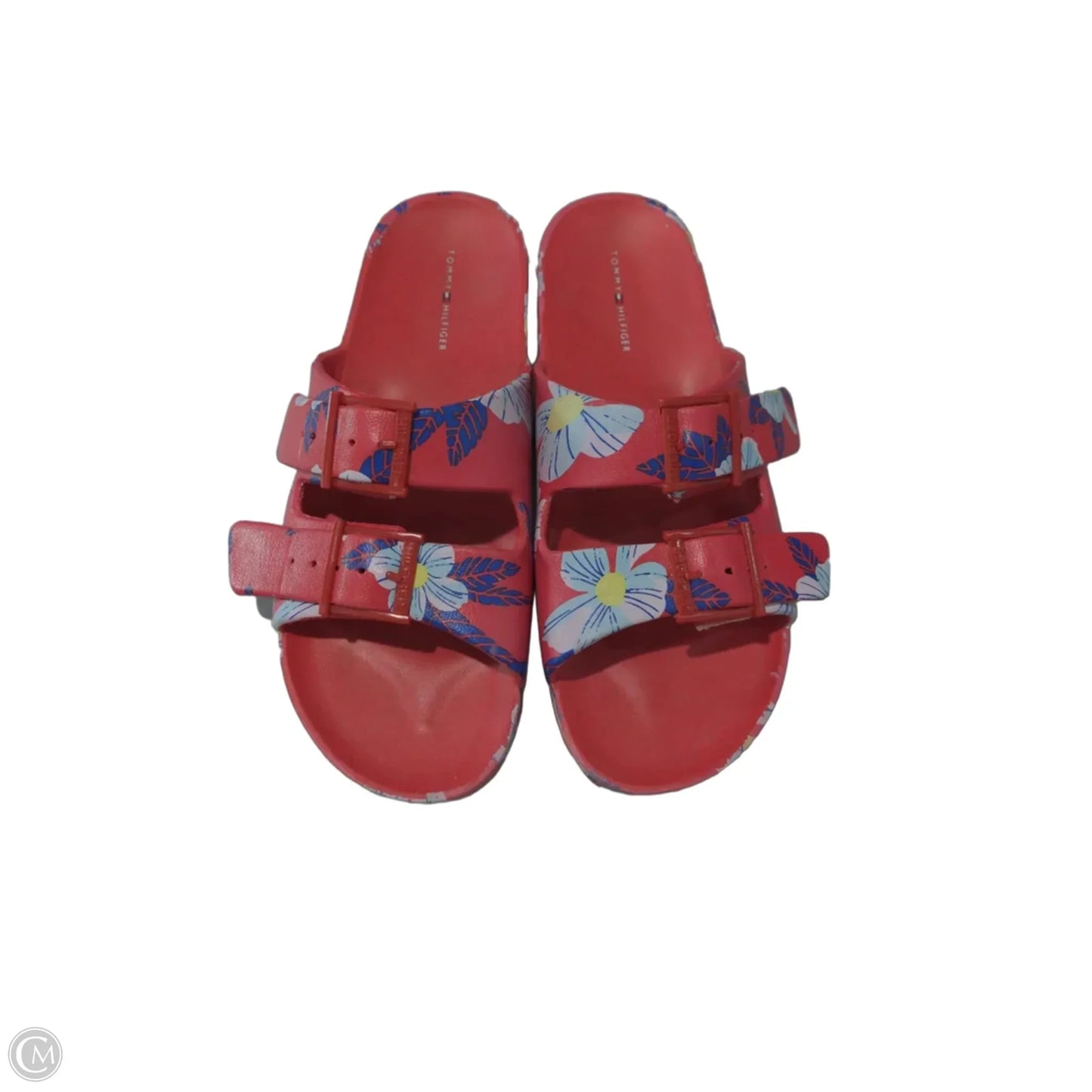 Sandals Flats By Tommy Hilfiger In Tropical Print, Size: 9