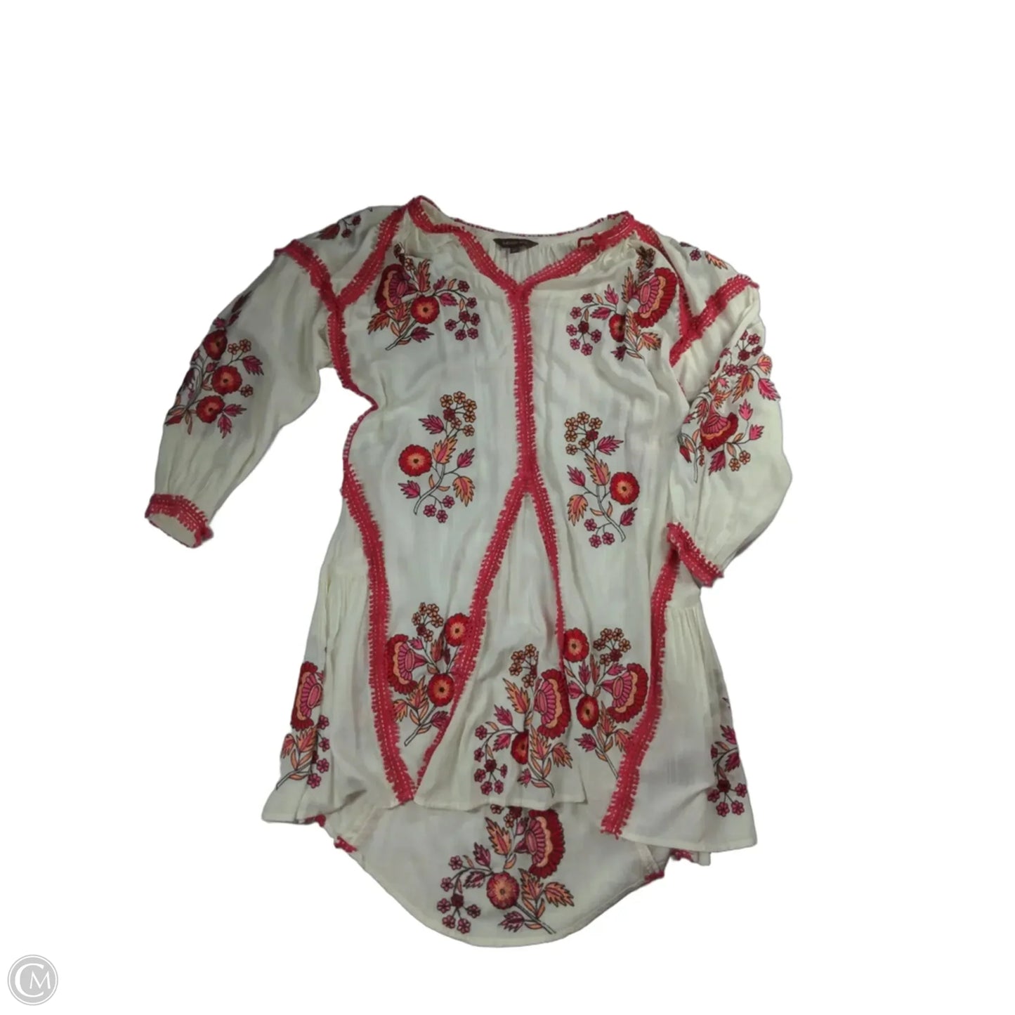 Dress Casual Midi By Clothes Mentor In Red & White, Size: Xs