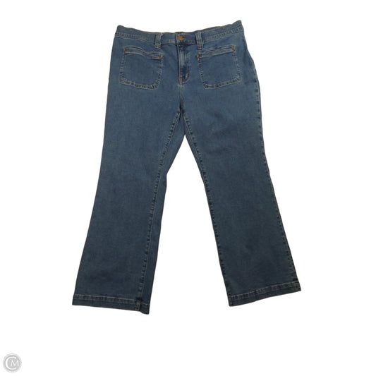 Jeans Straight By Madewell In Blue Denim, Size: 16