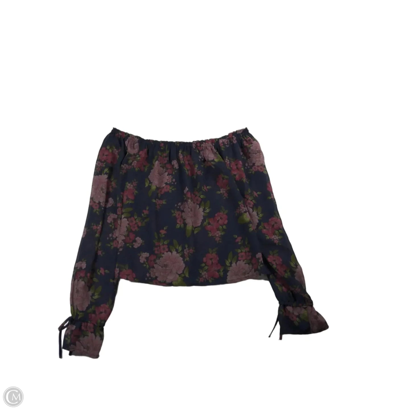 Blouse Long Sleeve By Aeropostale In Floral Print, Size: Xs