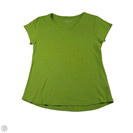 Top Short Sleeve By Coldwater Creek In Green, Size: S