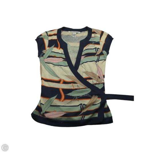 Top Short Sleeve Designer By Diane Von Furstenberg In Multi-colored, Size: S
