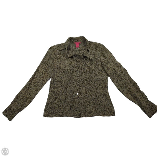 Top Long Sleeve By Sunny Leigh In Animal Print, Size: S