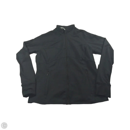 Athletic Jacket By Fabletics In Black, Size: L