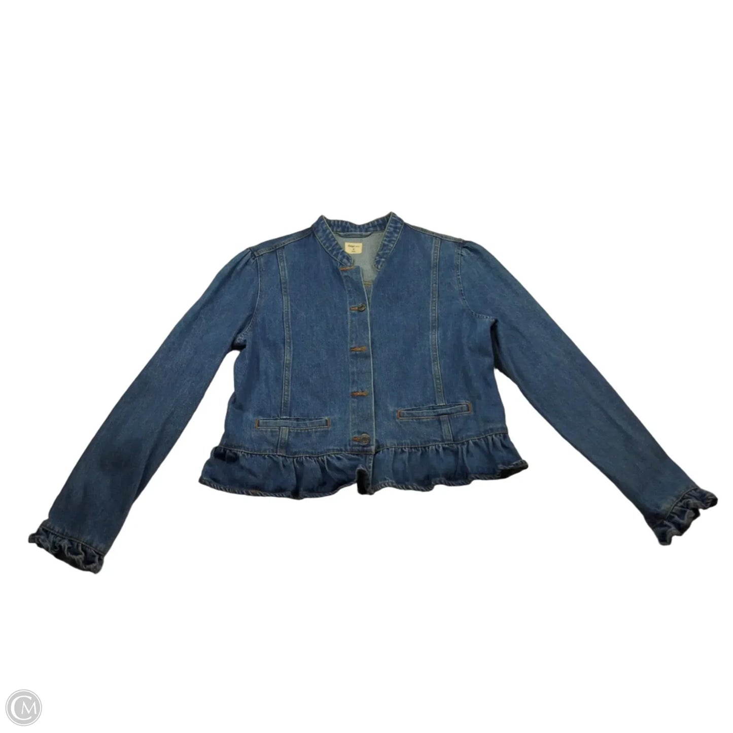 Jacket Denim By Gap In Blue Denim, Size: Xl