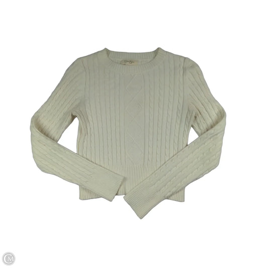 Sweater By Jessica Simpson In White, Size: S