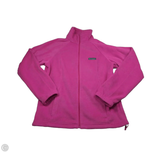 Jacket Fleece By Columbia In Pink, Size: L
