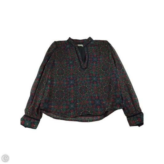 Top Long Sleeve By Loft In Multi-colored, Size: M