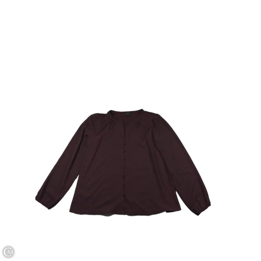 Top Long Sleeve By Ann Taylor In Purple, Size: Sp