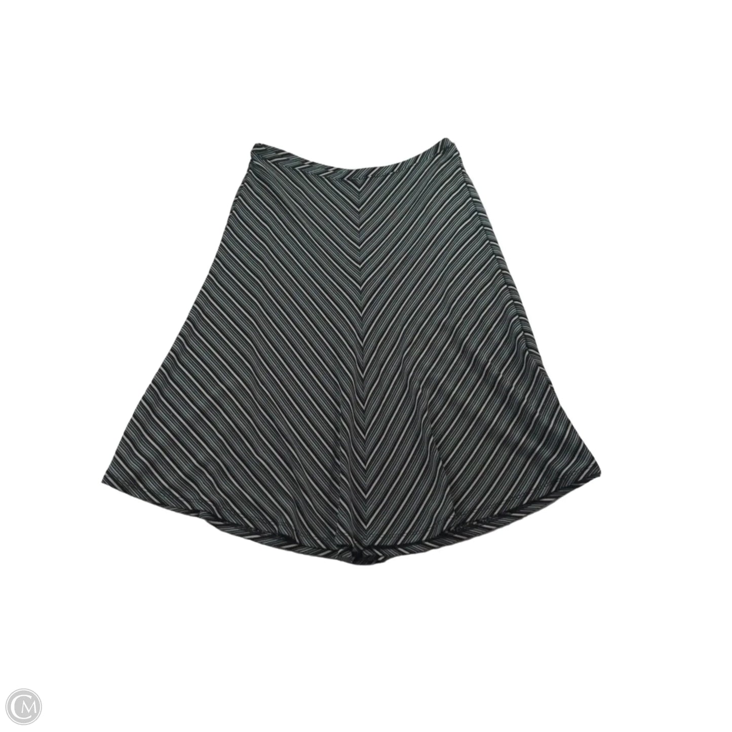 Skirt Midi By Loft In Striped Pattern, Size: Mp