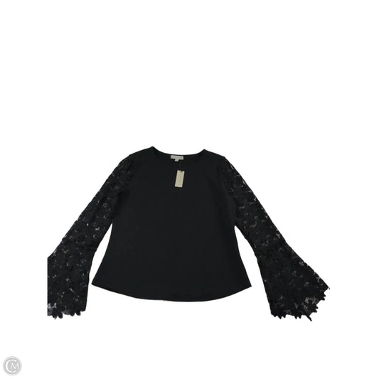 Top Long Sleeve By Eri + Ali In Black, Size: M