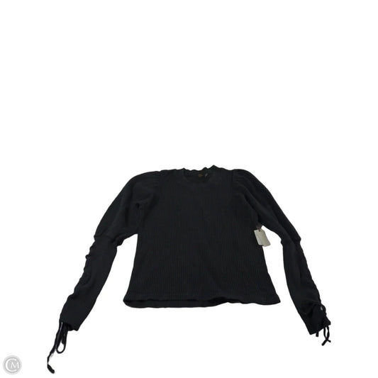 Top Long Sleeve By Free People In Black, Size: Sp