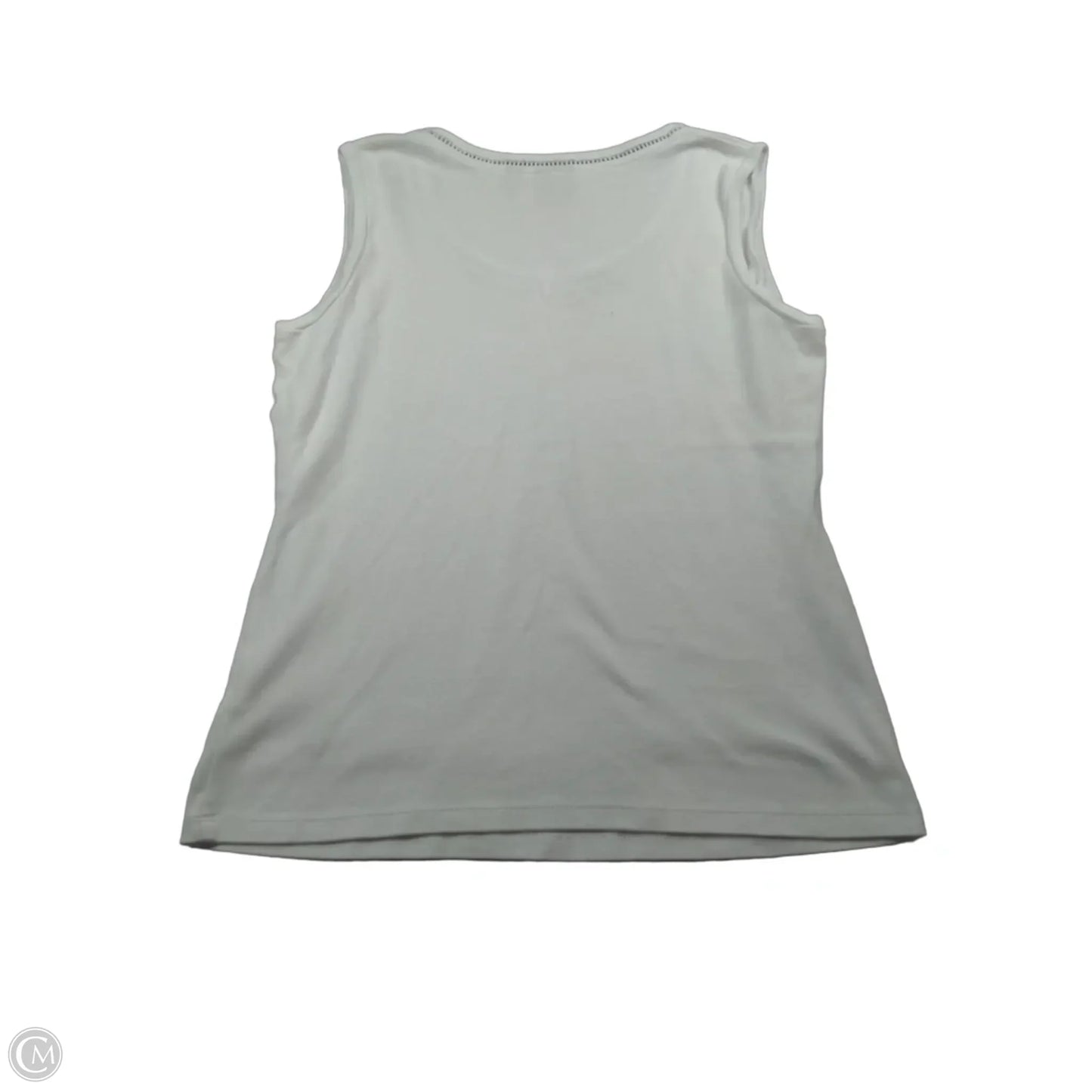 Top Sleeveless By Rafaella In White, Size: M