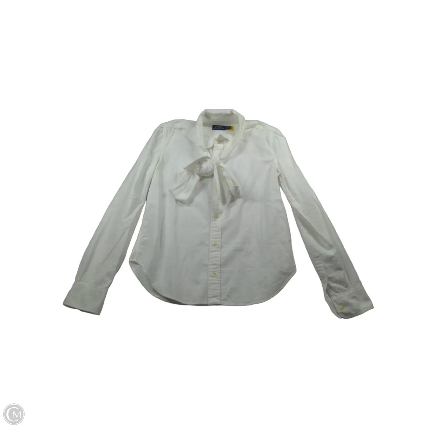 Top Long Sleeve By Polo Ralph Lauren In White, Size: 6