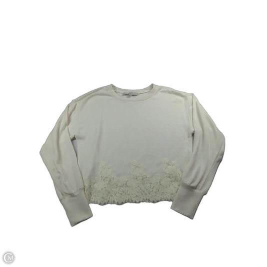 Sweater By Loft In Cream, Size: Xsp