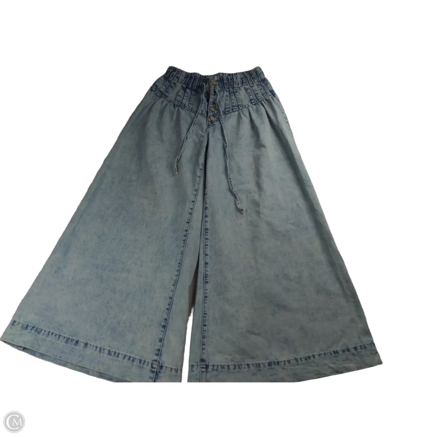 Jeans Wide Leg By Eesome In Blue, Size: S