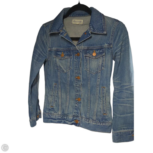 Jacket Denim By Madewell In Blue, Size: Xs