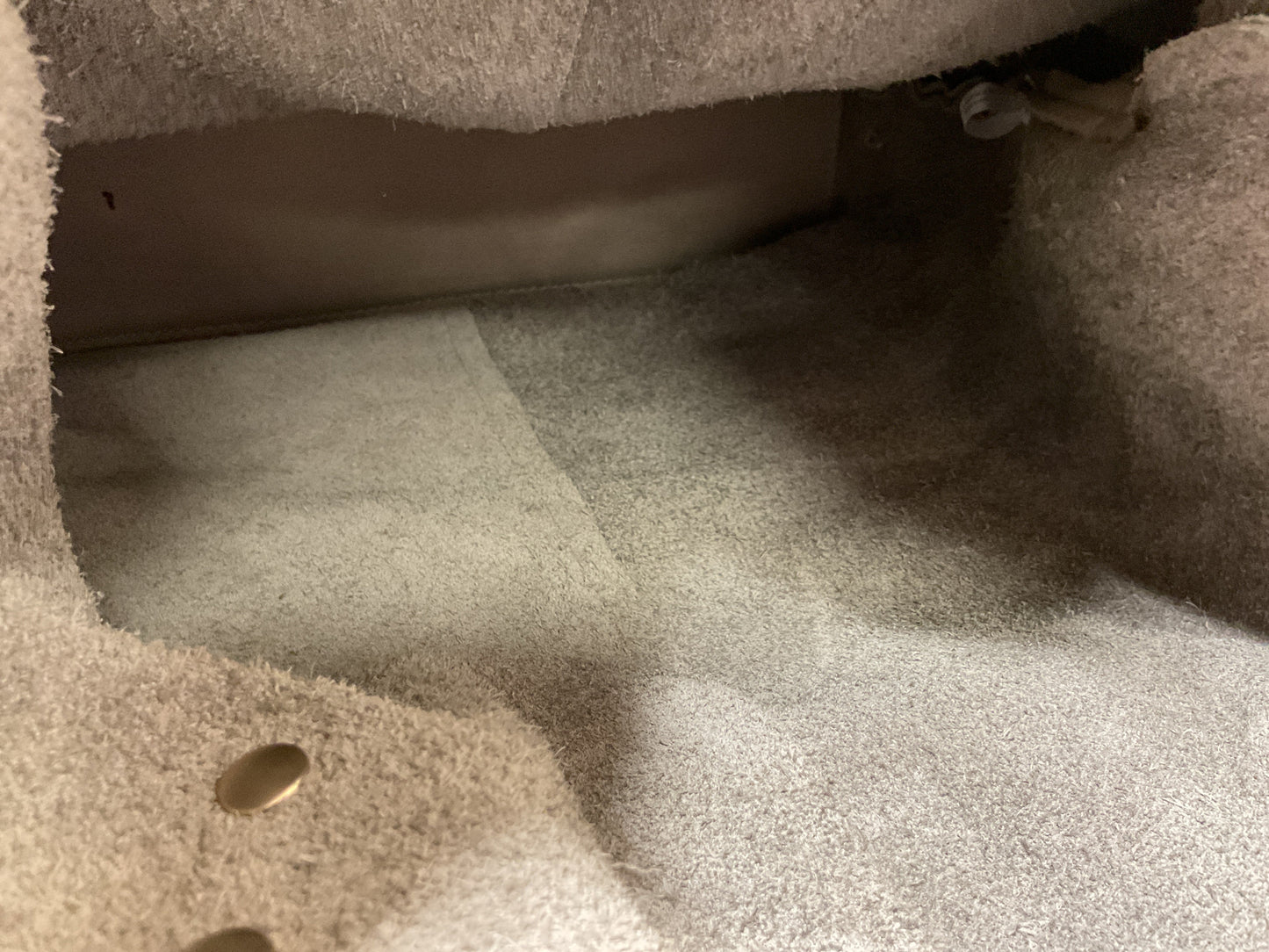 Handbag Leather By Cmb In Grey, Size:Large