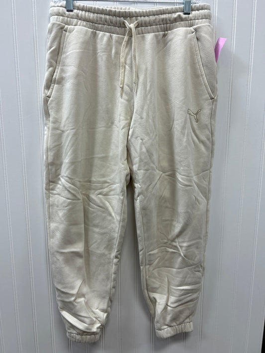 Athletic Pants By Puma In Cream, Size:M