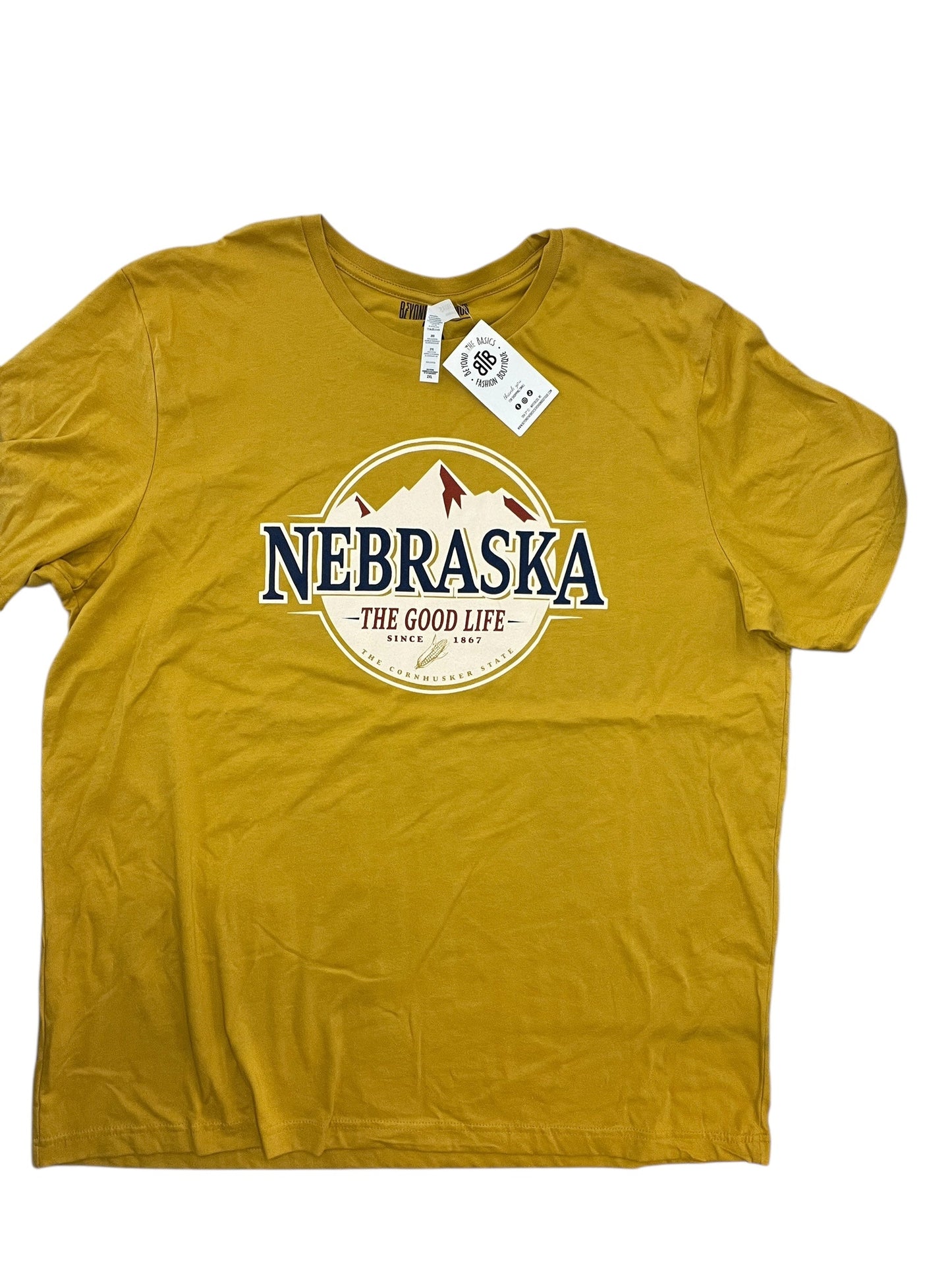 Top Ss By Bella + Canvas In Yellow, Size:2X