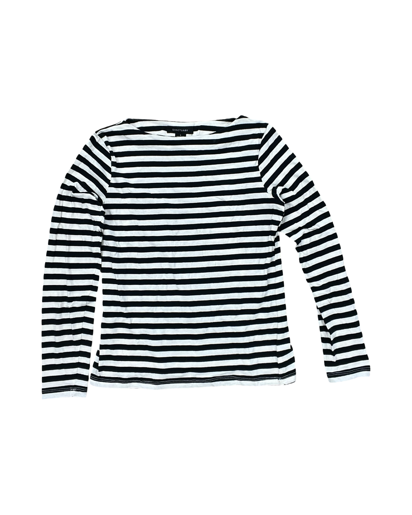 Top Ls By Sanctuary In Black & Cream, Size:S