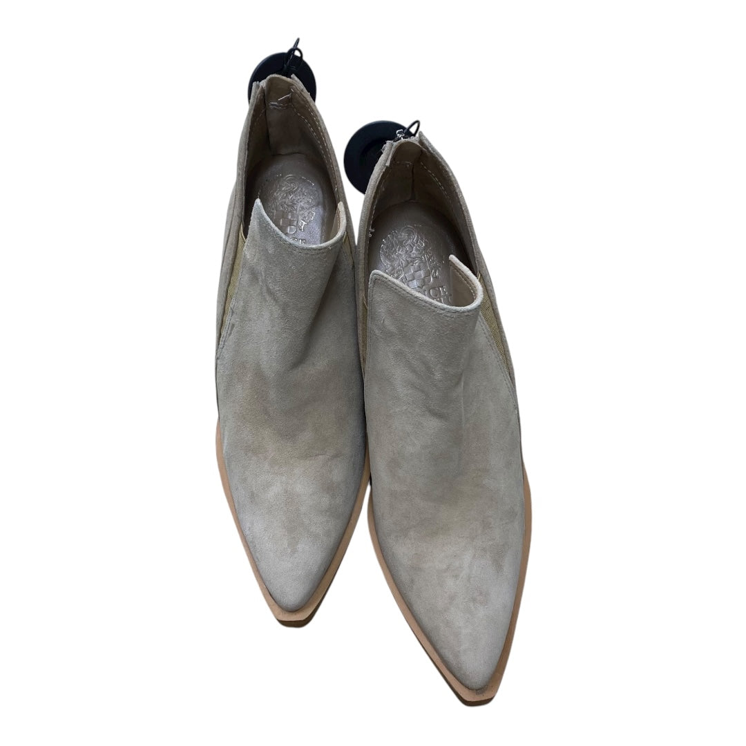 Boots Ankle Heels By Vince Camuto In Brown, Size:7.5