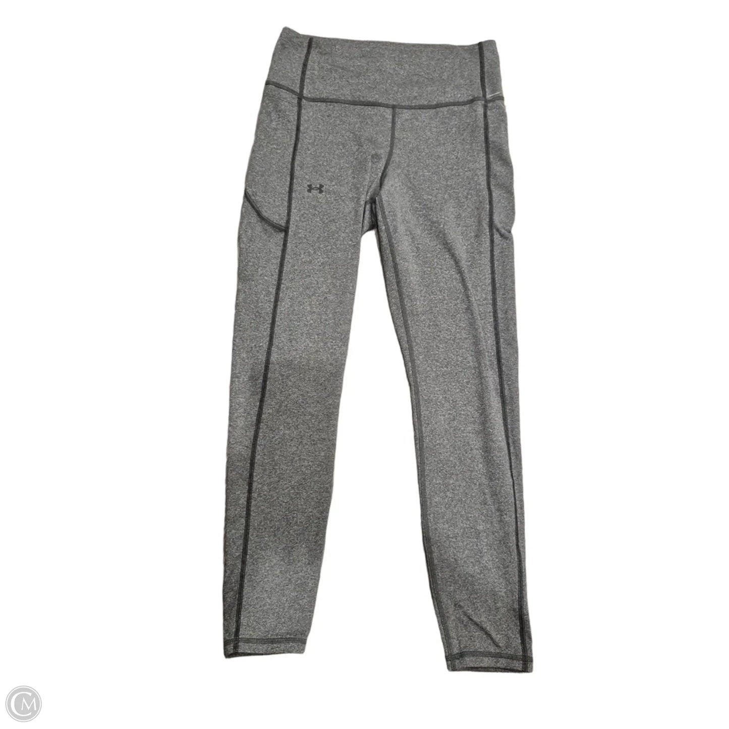 Athletic Leggings By Under Armour In Grey, Size: M