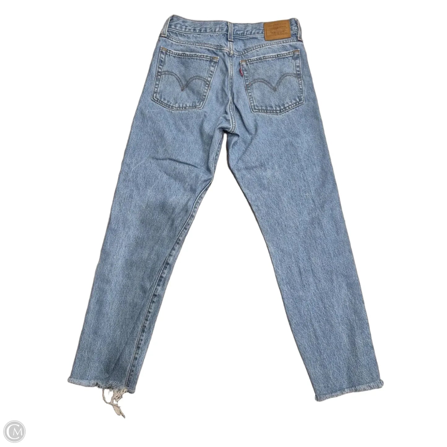 Jeans Straight By Levis In Blue Denim, Size: 4