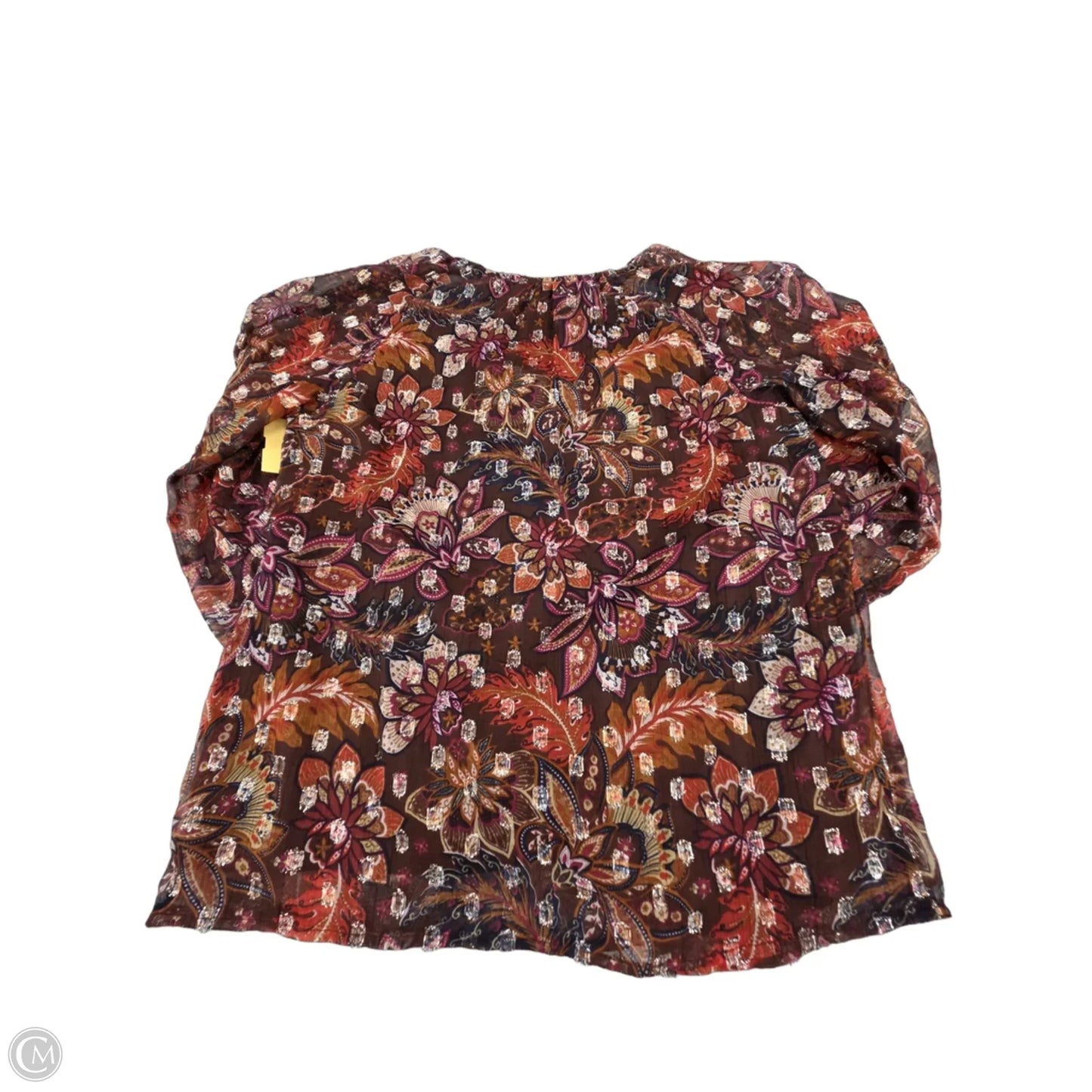Top Long Sleeve By Loft In Brown, Size: Xxs